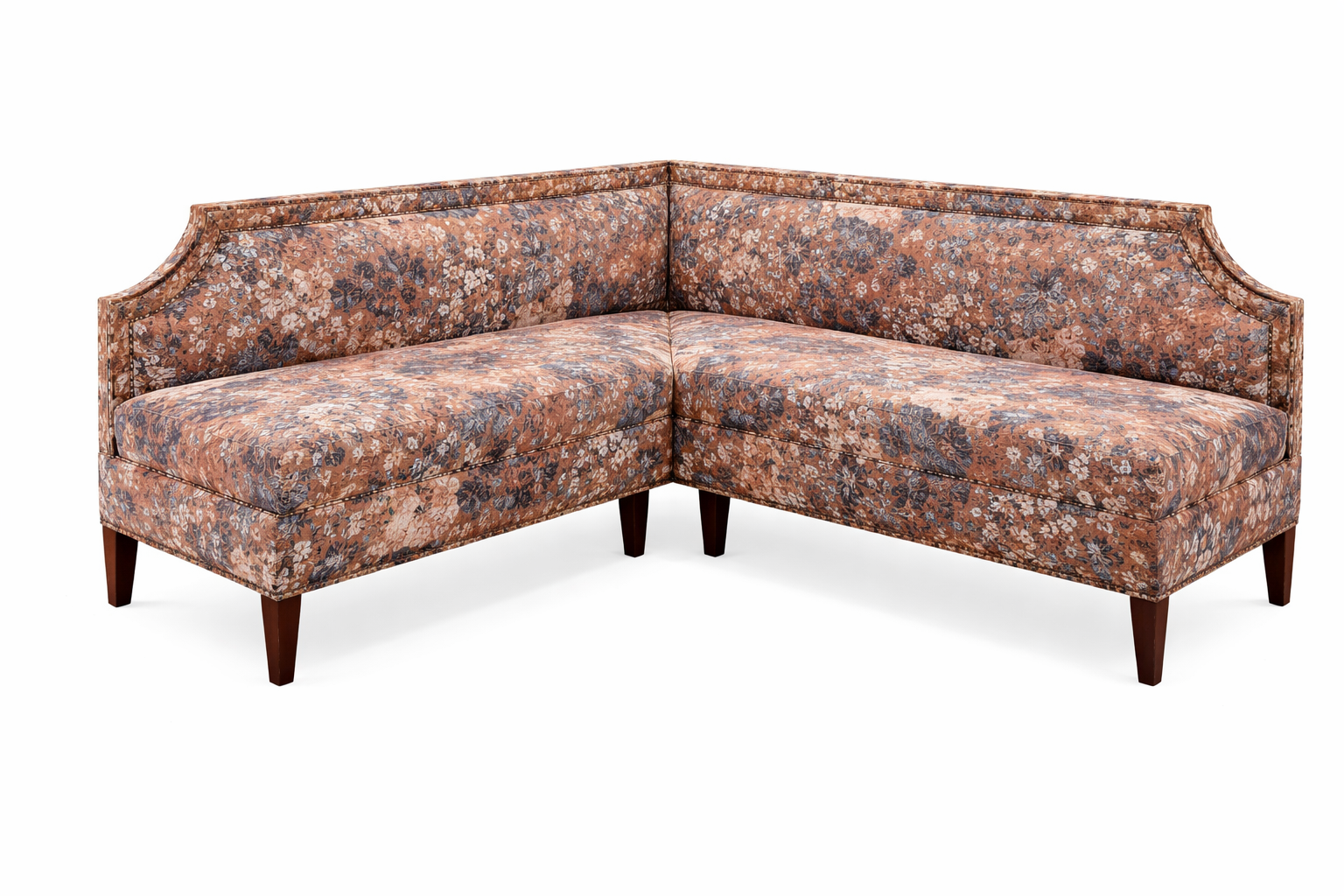 Floral Banquette with Nailheads