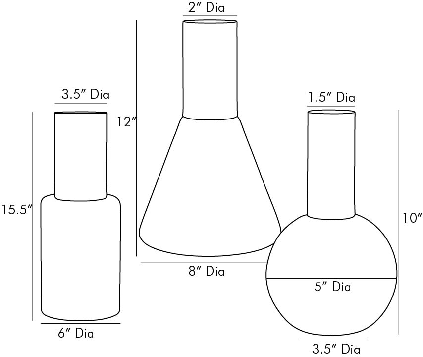 Union Vases S/3