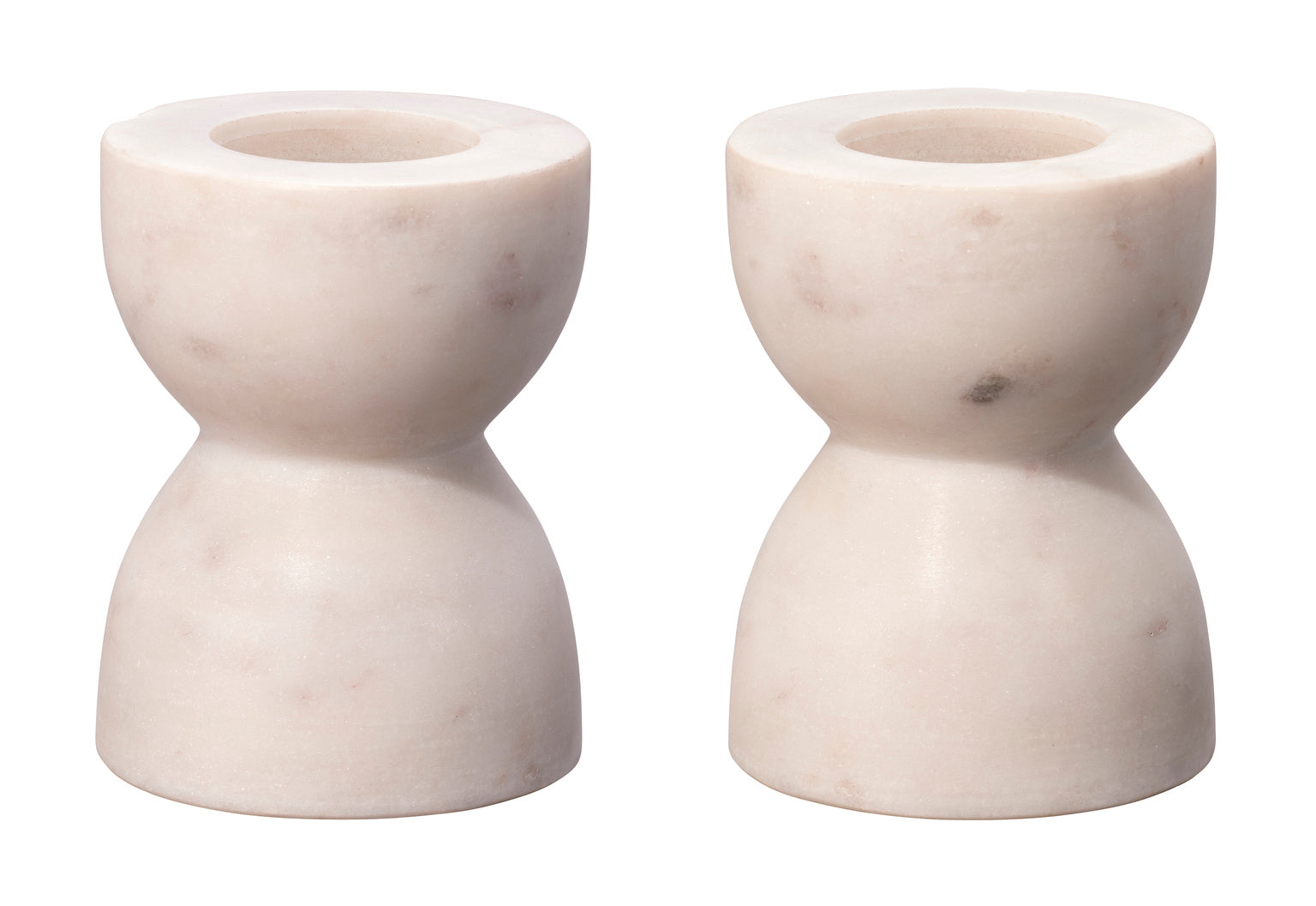 Petit Marble Candlesticks S/2