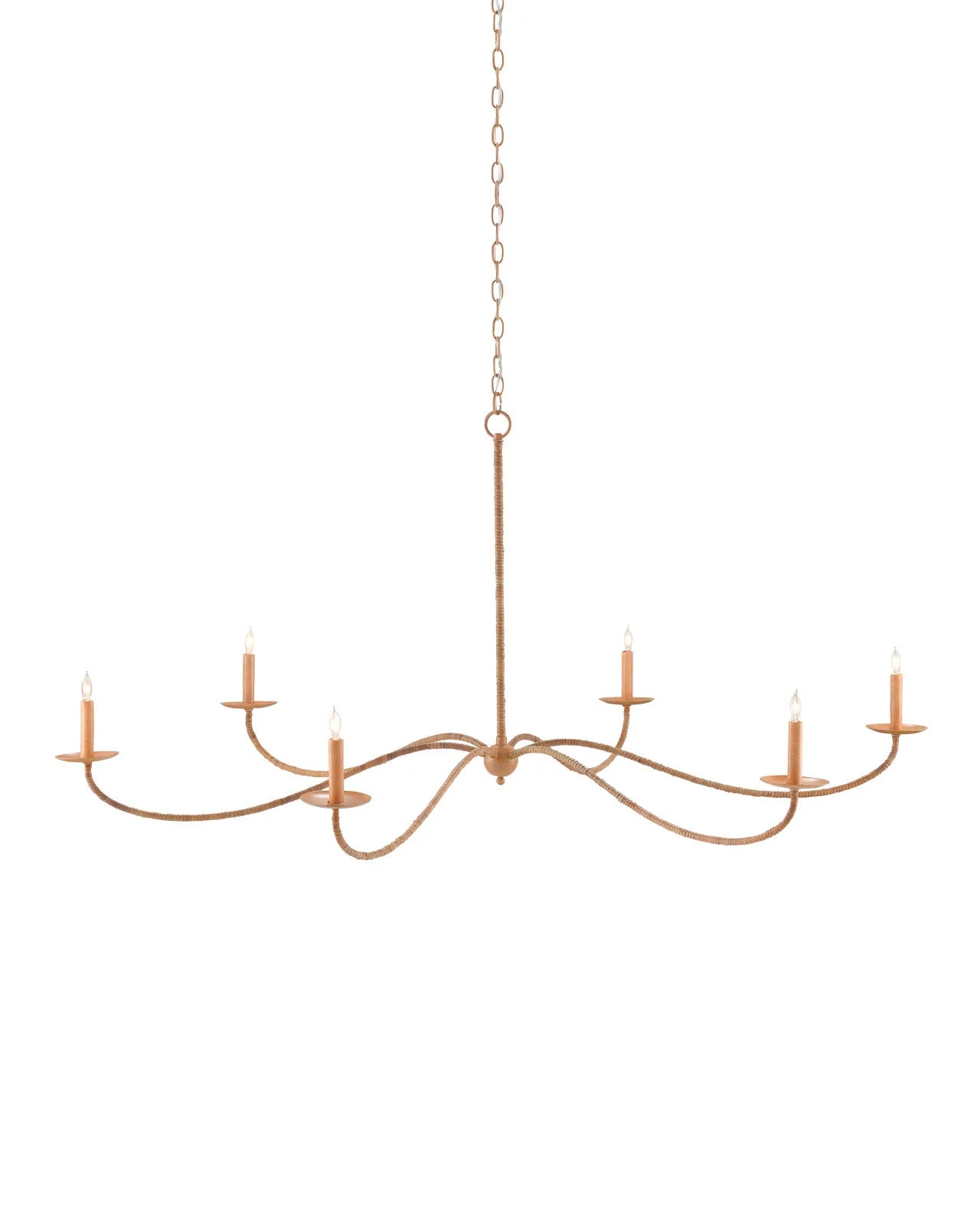 Saxon Large Tan Chandelier