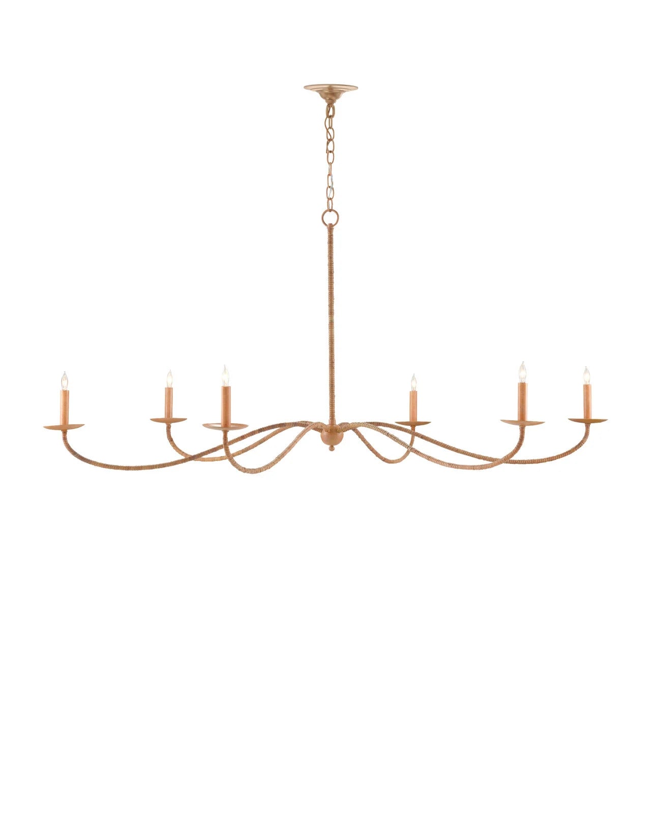 Saxon Large Tan Chandelier