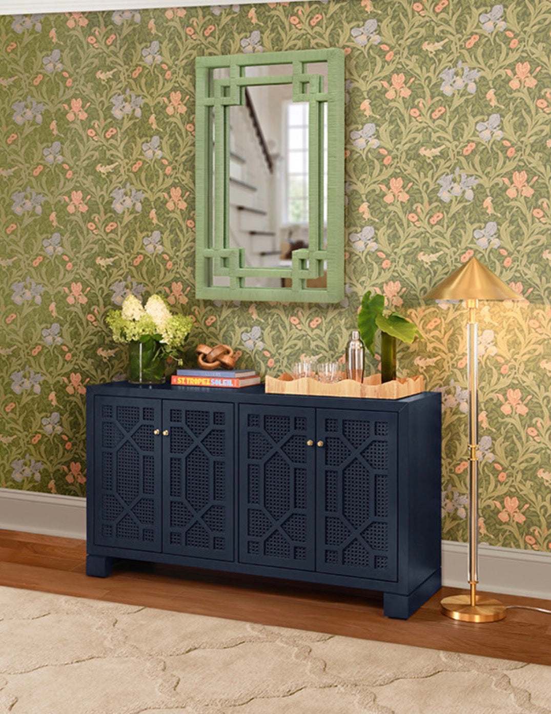 Geneva Mirror Sage Green