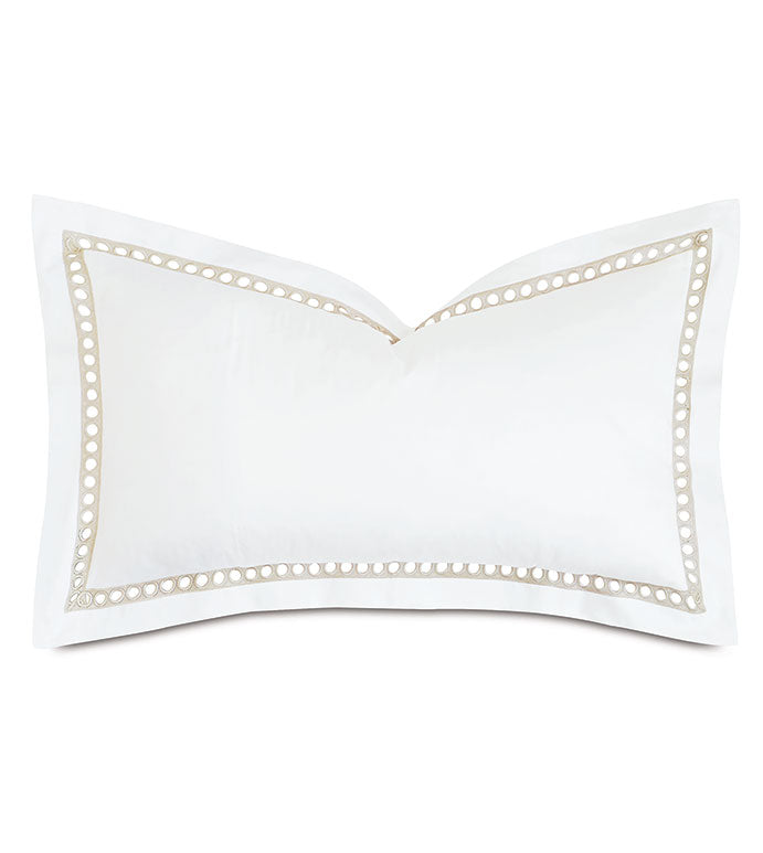 Celine Lace King Sham In Champagne