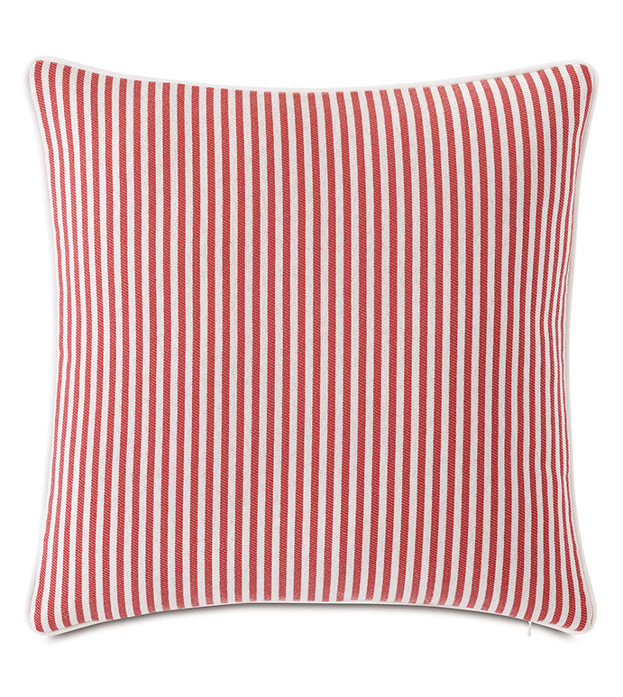Villa Reversible Outdoor Pillow in Navy