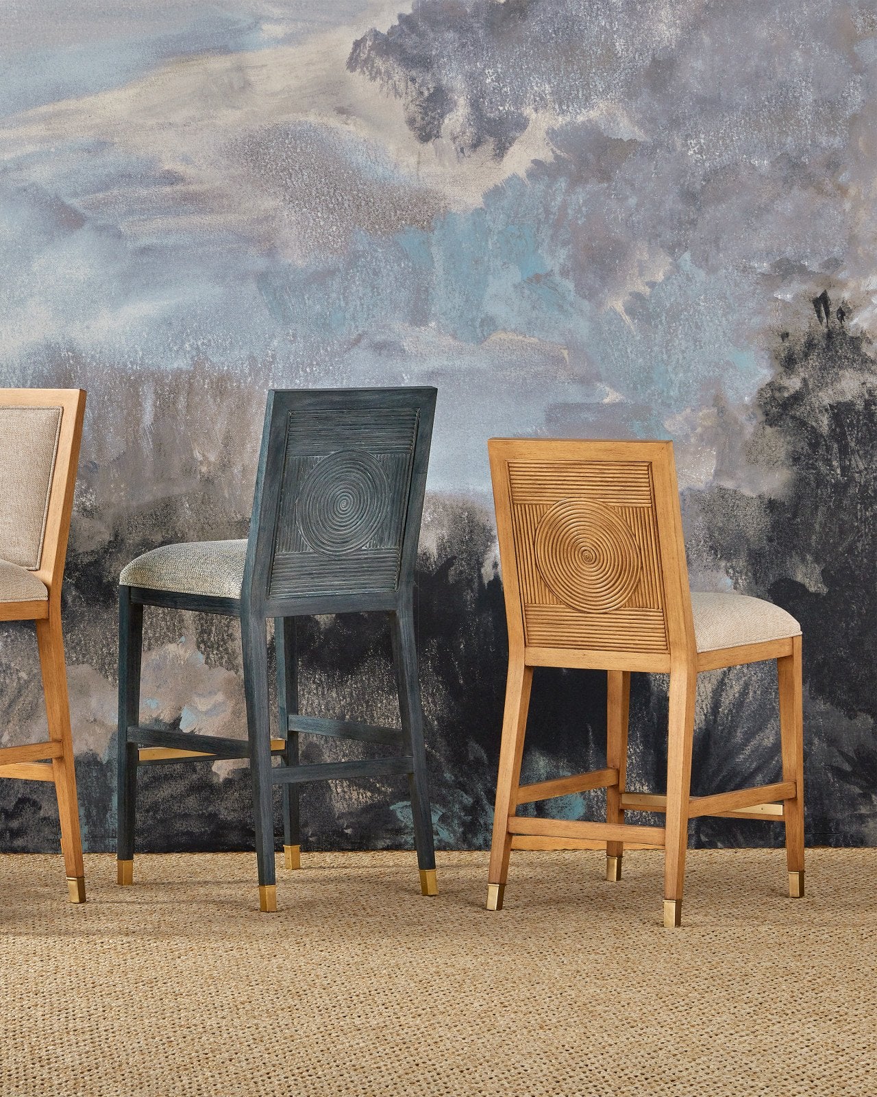 Santos Barstool in Vintage Navy