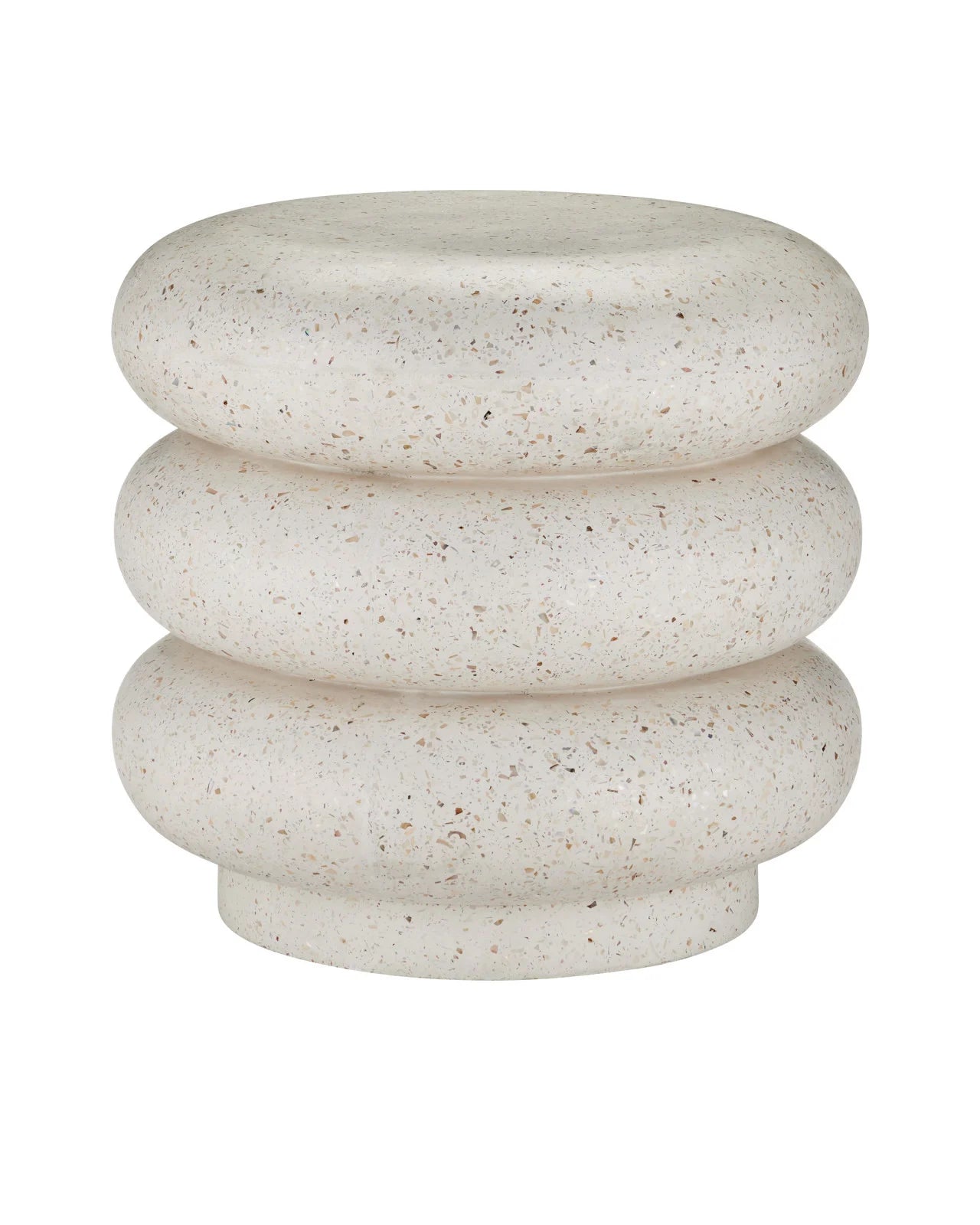 Cusani Ivory Terazzo Stool