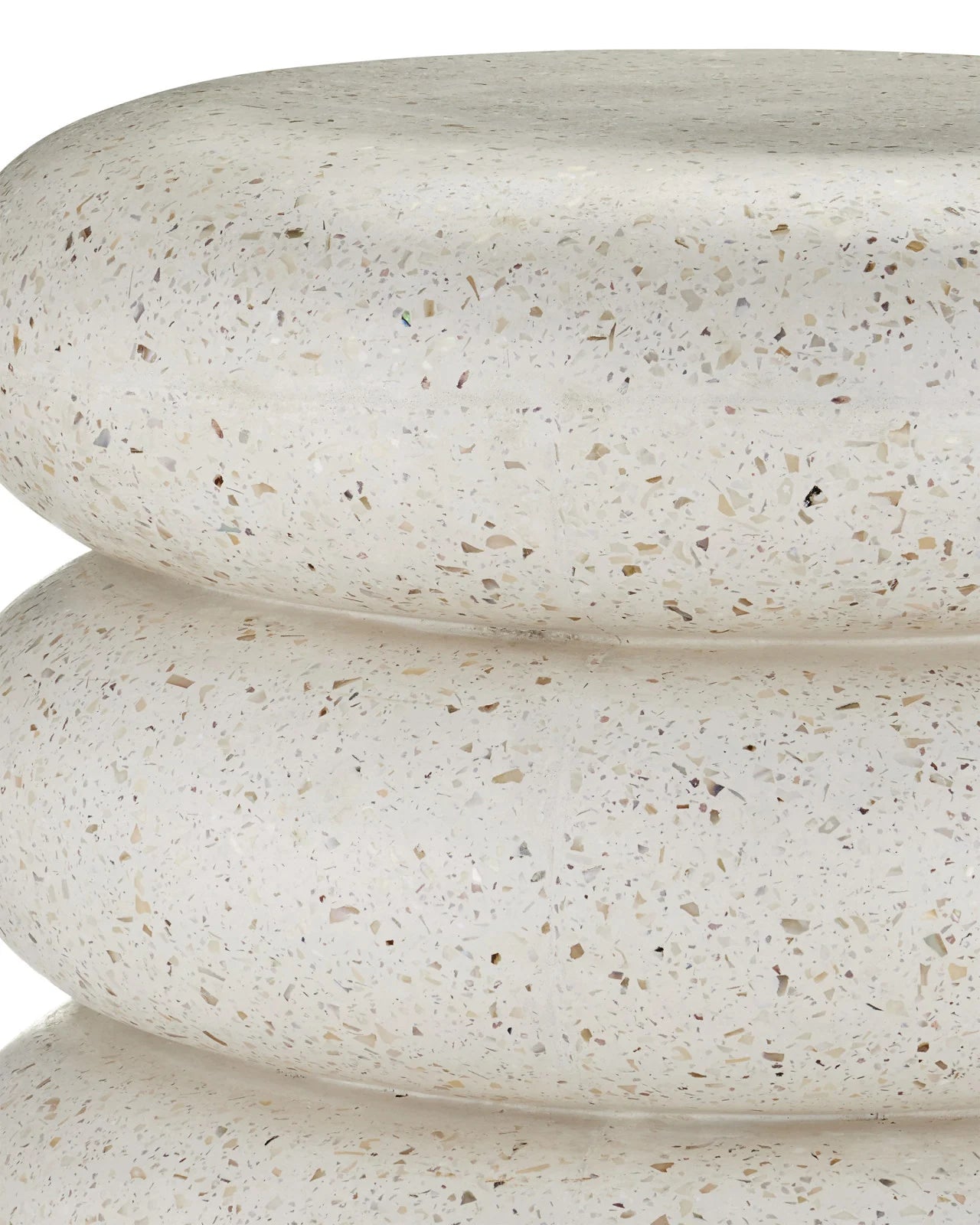 Cusani Ivory Terazzo Stool