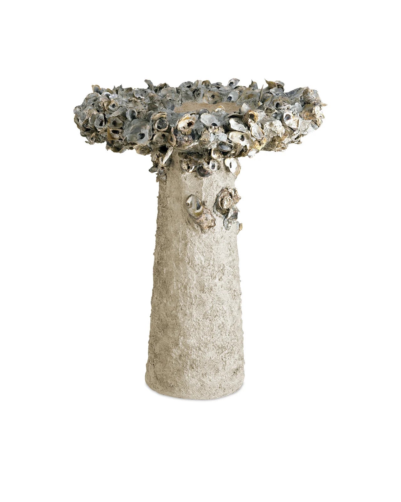 Oyster Shell Bird Bath