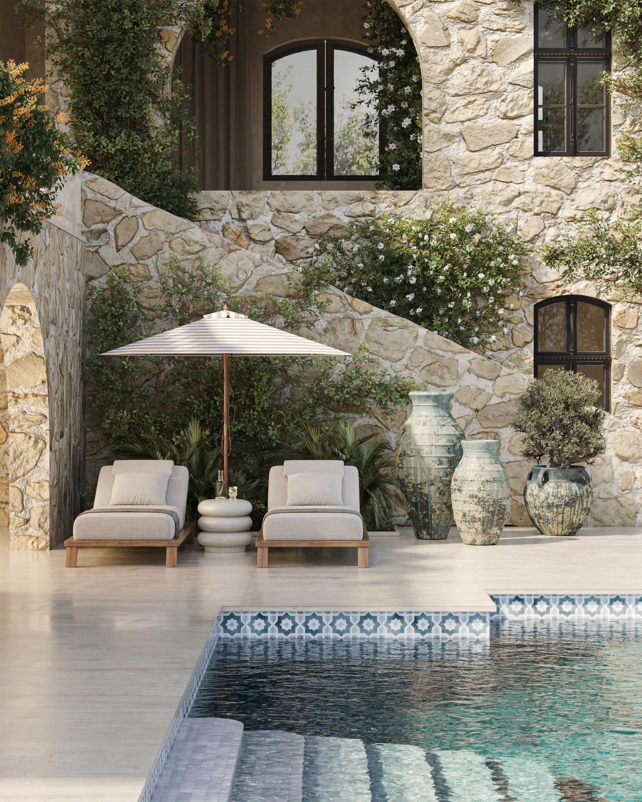 Agrigento Blue Drip Planter