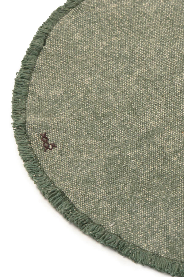 Stonewashed Placemats & Coasters in Green S/4
