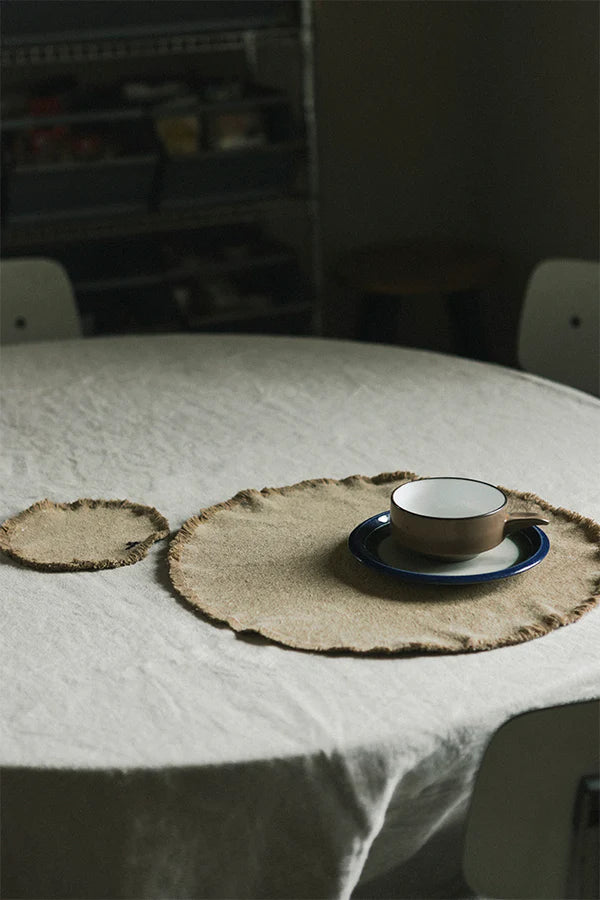 Stonewashed Placemats & Coasters in Ochre S/4