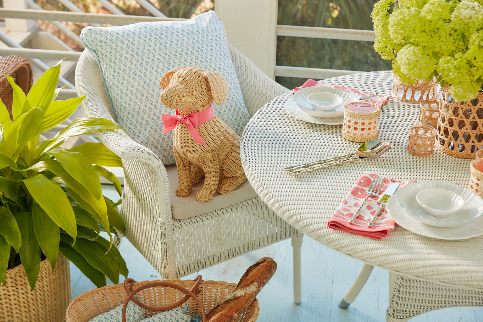 Potcake Wicker Dog Large