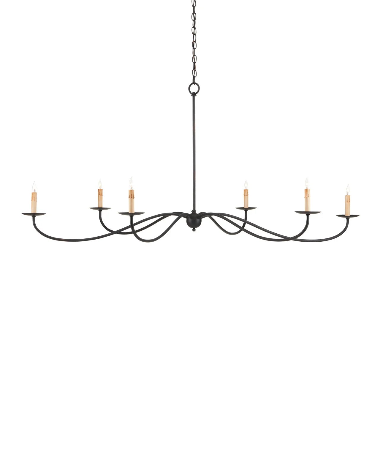 Saxon Large Black Chandelier
