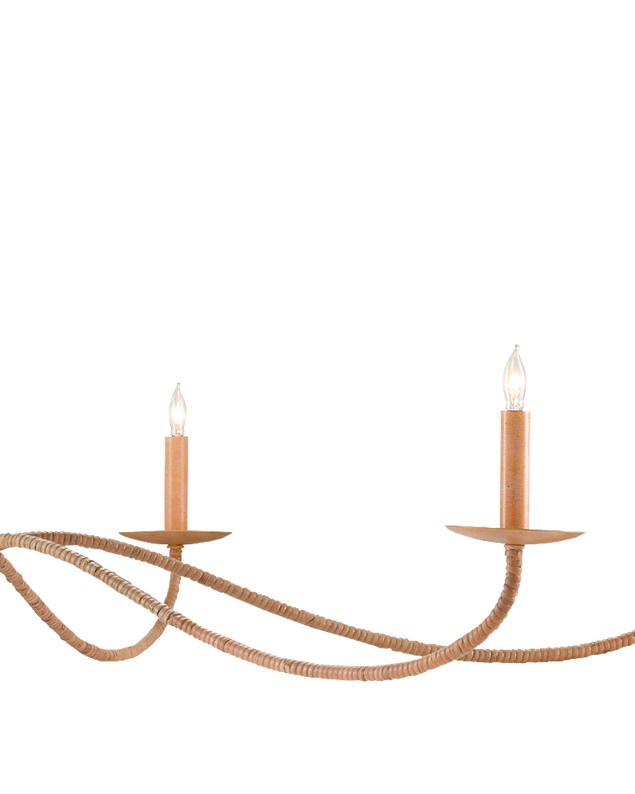 Saxon Large Tan Chandelier