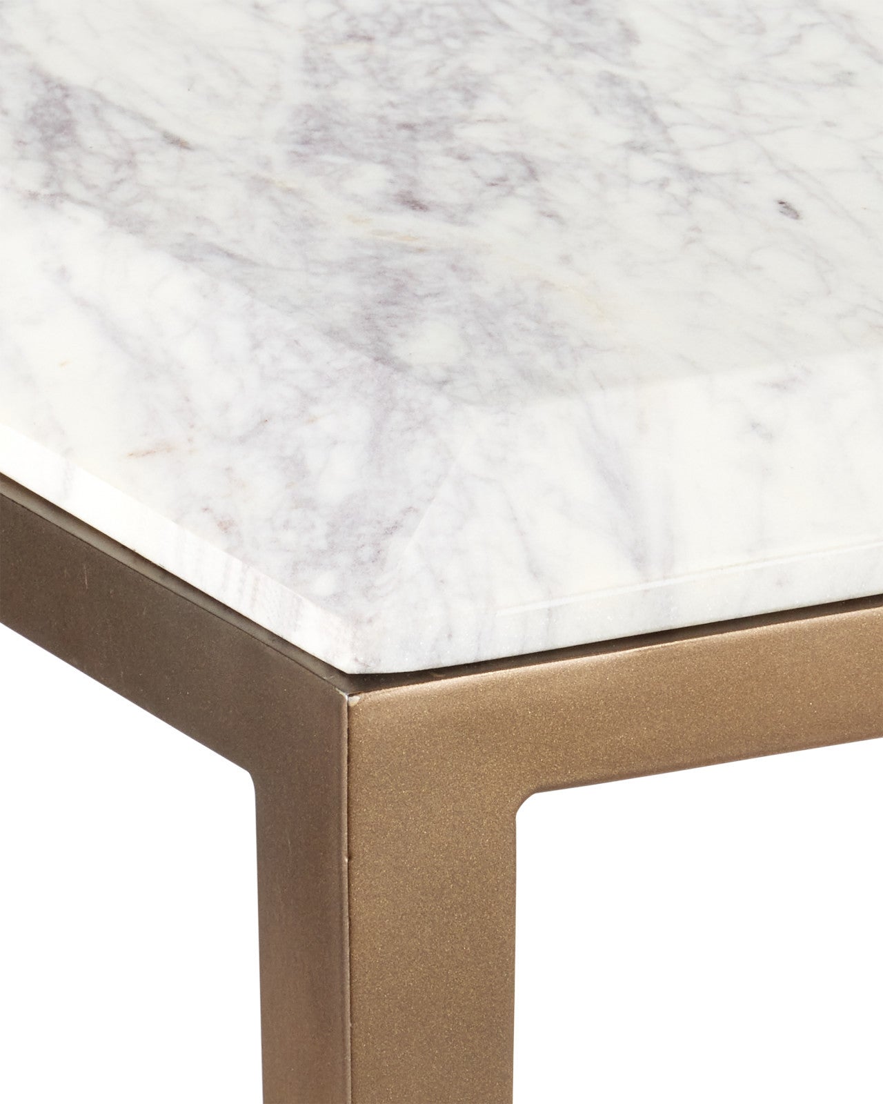 Oblique Marble Side Table