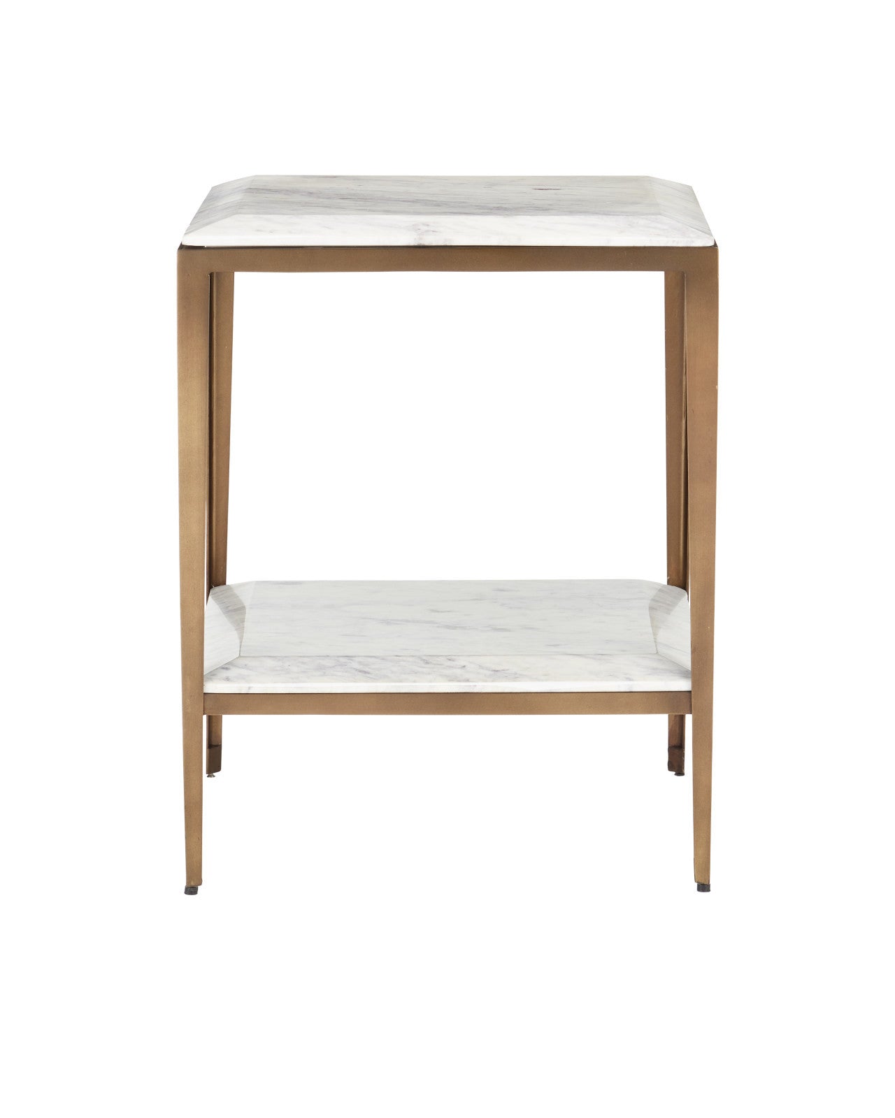 Oblique Marble Side Table