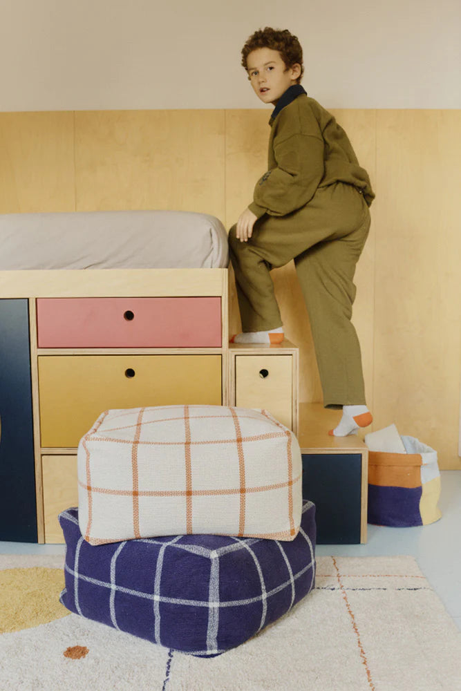 Puff Geo Block in Navy Blue