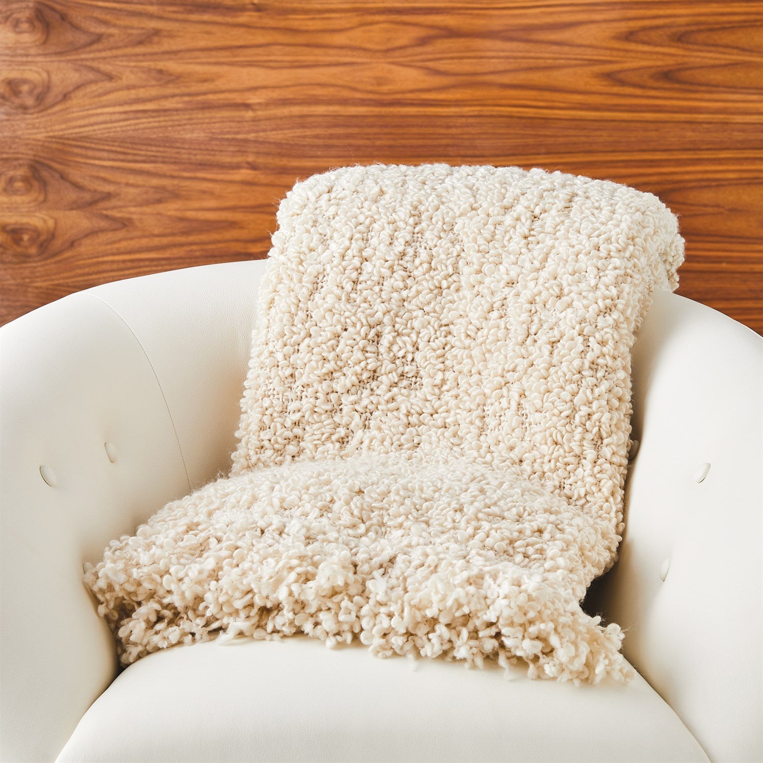 Textured Boucle Throw