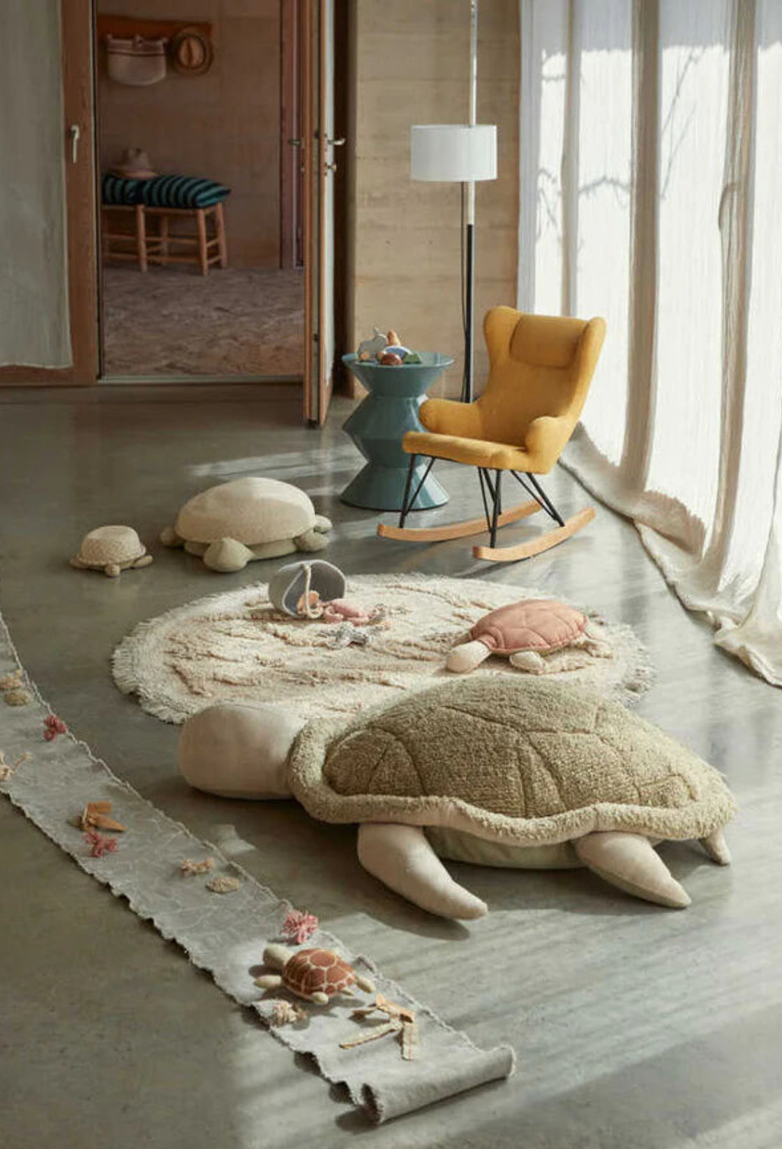 Washable Play Rug Island