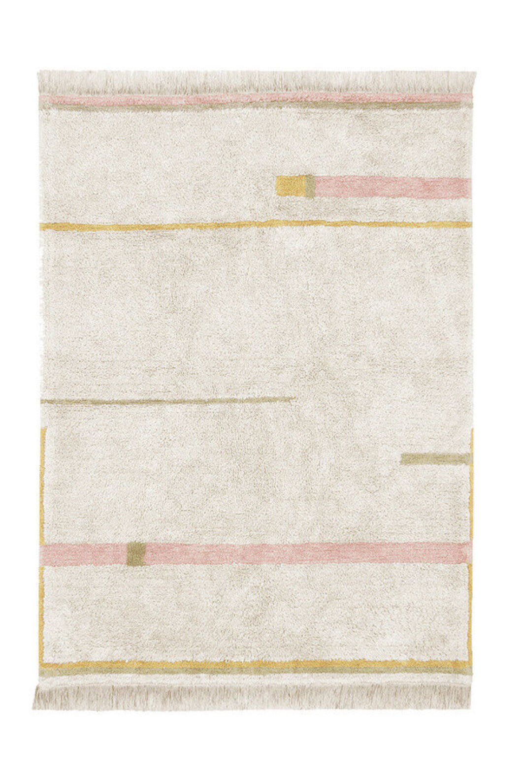 Lanes Washable Area Rug in Vintage Nude