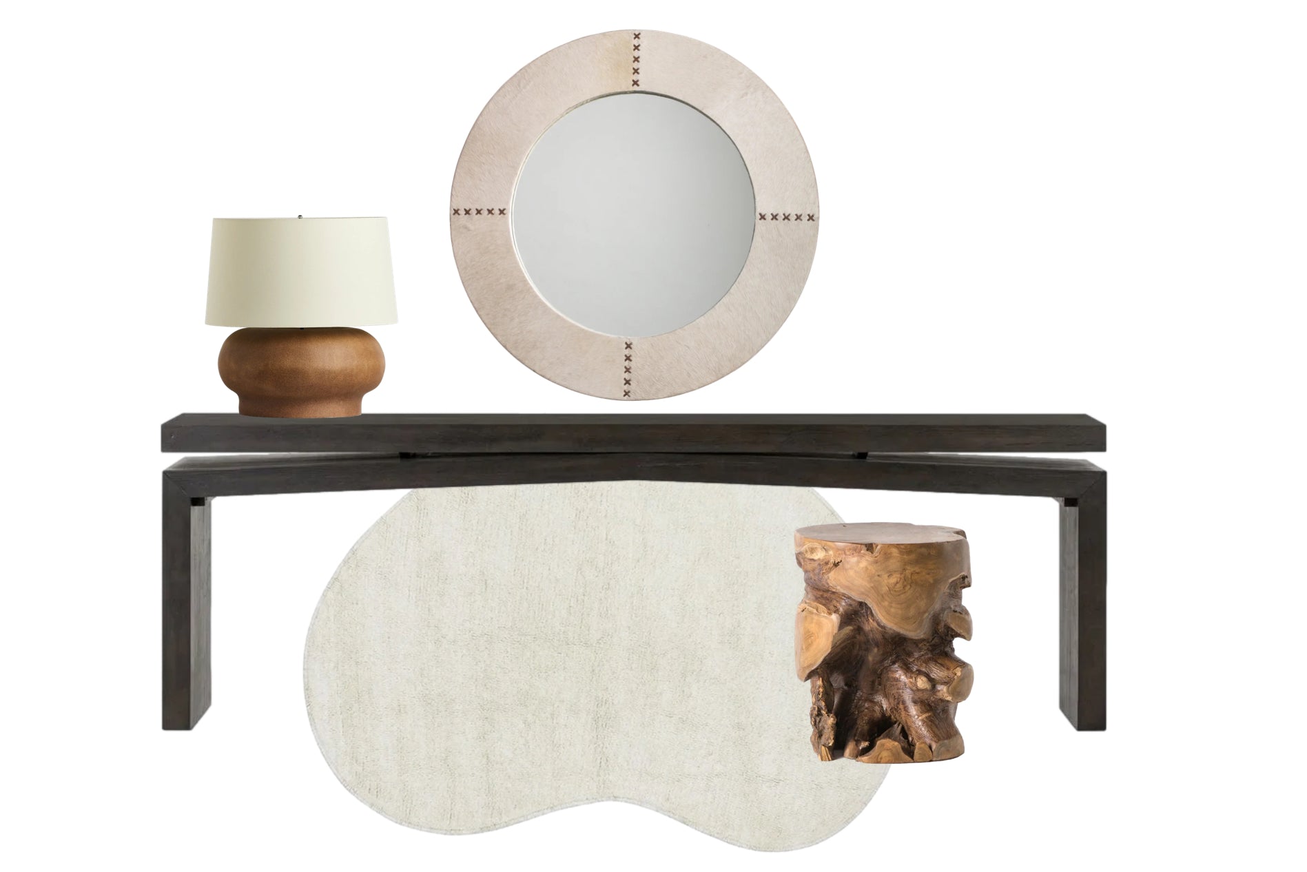 Matthes Oak Console Table Entry